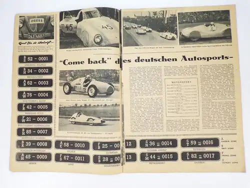 Sport Forum 1948 Heft 12 Hans Schliebener Motorsport Großer Preis Cascina Parks