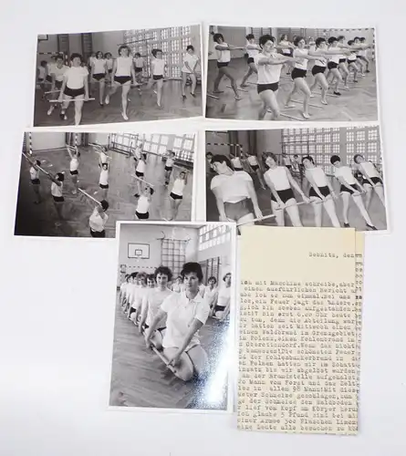 Papier Nachlass Turnfest Sportfest Leipzig 1963 Teilnehmerin DDR Prospekte Fotos