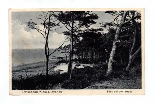 Ak Osteebad Klein Dievenow 1930 Dziwnówek Polen Blick auf den Strand