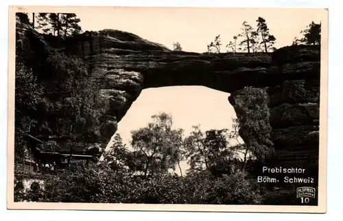 Ak Prebischtor Böhmische Schweiz Pravčická brána Tschechien DR