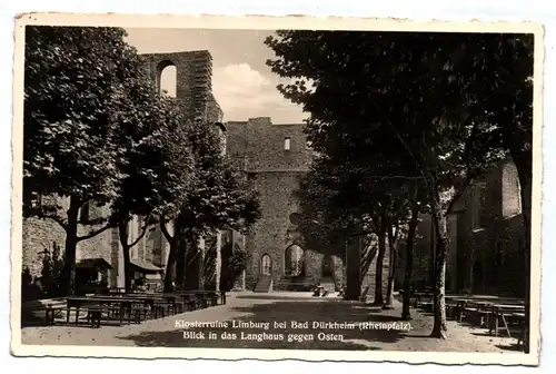 Ak Klosterruine Limburg bei Bad Dürkheim Blick in das Langhaus gegen Osten