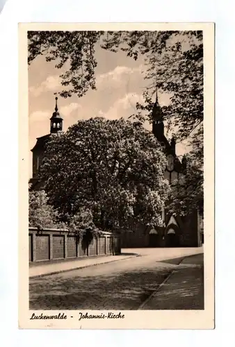 Ak Luckenwalde Johanneskirche 1942 Feldpost