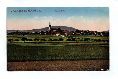Ak Gruß aus Hochkirch Sachsen Czorneboh 1924