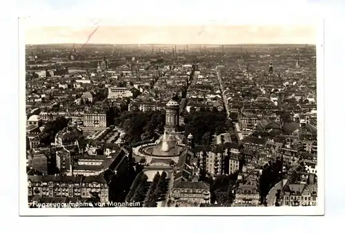 Ak Flugzeugaufnahme von Mannheim 1939