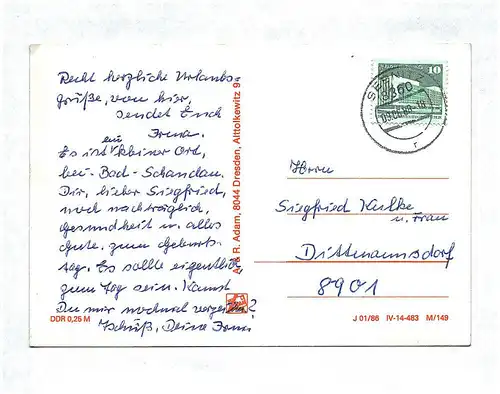 Ak Gruß aus Porschdorf Sächsische Schweiz DDR