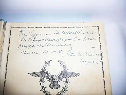 Luftfahrt in Not ! 1930 er mit Flieger Autograph Flugzeuge Zeppelin Buch