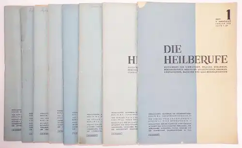 Die Heilberufe Schwestern Pflege Hebammen Masseure Zeitschrift 1953