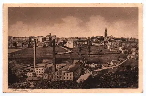 Ak Falkenstein Vogtland Fabrik Schornstein 1926