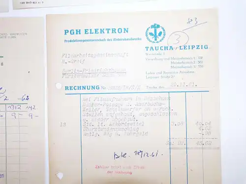 DEFA Rechnungen Film Arbeitsgemeinschaft Heinrich Greif 1962 DDR Kino