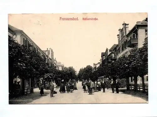 Ak Franzensbad Kaiserstraße 1910 Františkovy Lázně Tschechien