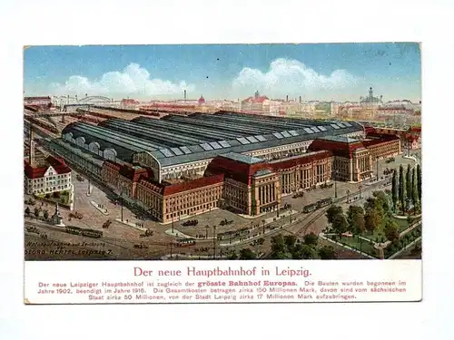 Ak Der neue Hauptbahnhof in Leipzig