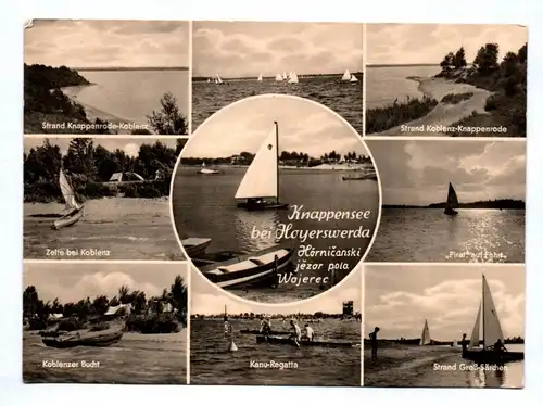 Ak Knappensee bei Hoyerswerda DDR 1962