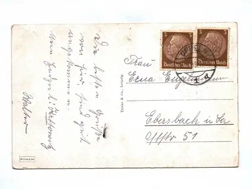 Ak Oppeln Partie an der Oder 1939 Opole Polen