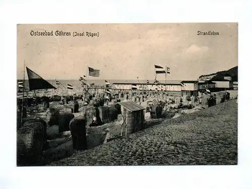 Ak Ostseebad Göhren Insel Rügen Strandleben 1908