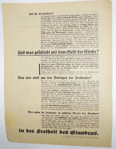 Konvolut Wahl Werbung Weimarer Republik Politik Wahlliste Partei Widerstand