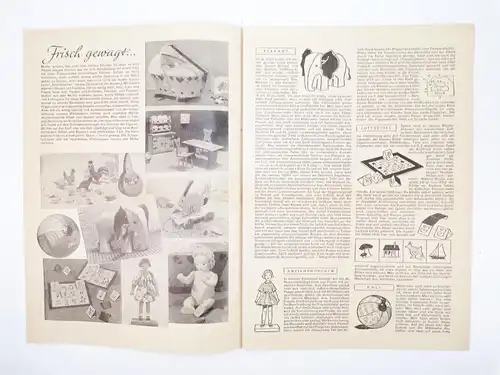 Bastelbogen Minerva Verlag Spielzeug selbstgemacht 1940er