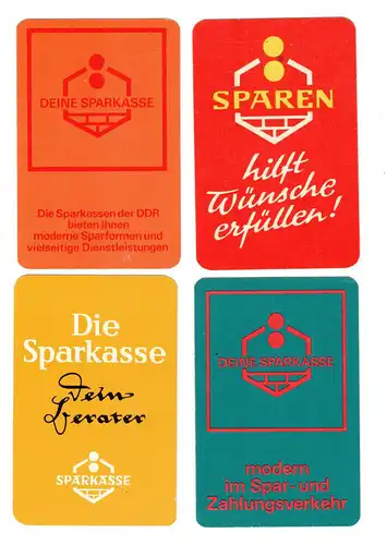 DDR Taschenkalender 4 Stück Sparkasse 1963 1965 1971 1973