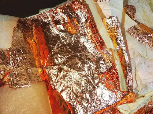 Konvolut altes Blattkupfer Kupferblatt für Restaurator 