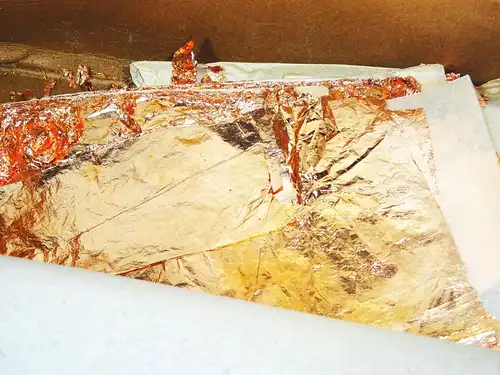 Konvolut altes Blattkupfer Kupferblatt für Restaurator