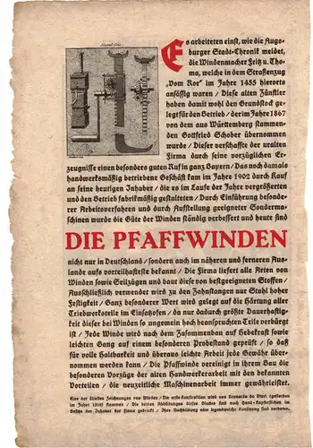 Kupferstich Der Windenmacher Kaspar Luyken Büttenpapier Pfaff Winden Festschrift