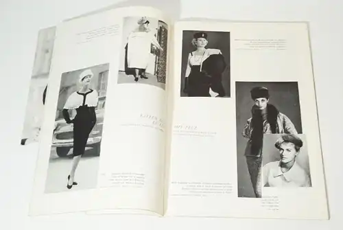 Hermelin Nr 6  1959 Pelzmodelle Zeitschrift Pelze Nerz Pelzmode Fashion Mode Vin