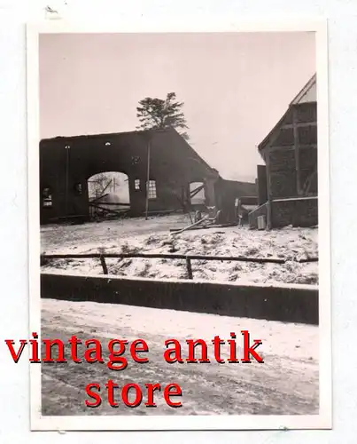 5 x Foto Thürk Bosau Eutin 1938 abgebrannter Bauernhof