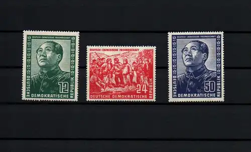 Deutsch Chinesische Freundschaft Michel Nr 286 287 288 Mao Zedong postfrisch