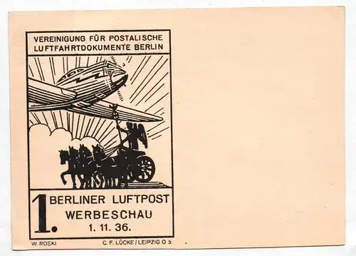 Beleg Primiswald Přemyslov Stempel Berliner Luftpost 1936
