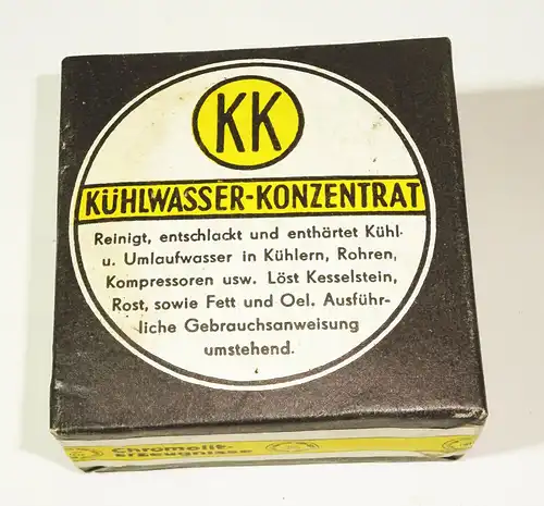 Kühlwasser Konzentrat DDR Chromolit KfZ Kessel Kühler Reinigungsmittel Oldtimer