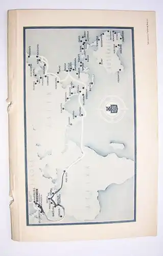 Norddeutscher Lloyd Bremen Passagier Liste Schnelldampfer Scharnhorst 1936 ! (H3