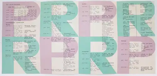 Prospekt Polnischer Rundfunk deutsche Sprache 1964 1965
