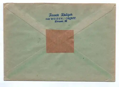 R-Brief Weiden BRD 1962 Michel Nr 354 355