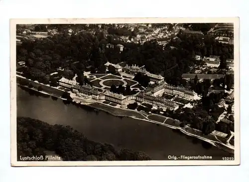 Ak Lustschloß Pillnitz Originale Fliegeraufnahme 1938