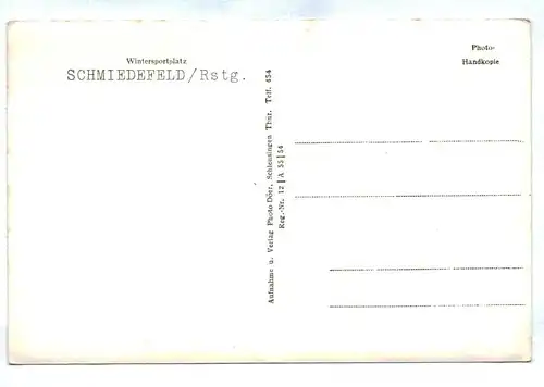 Ak Wintersportplatz Schmiedefeld