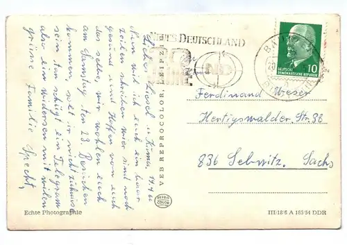 Ak Messestadt Leipzig Hochhaus am Karl Marx Platz 1966