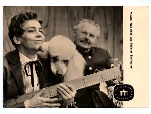 Ak Meister Nadelöhr und Meister Briefmarke DDR 1963