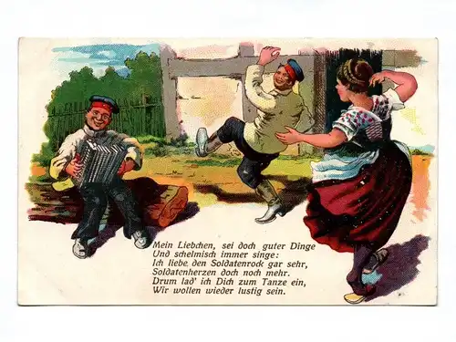 Ak Mein Liebchen sei doch guter Dinge Und schelmisch immer singe