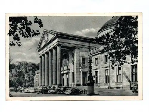 Ak Weltkurstadt Wiesbaden Kurhaus 1954