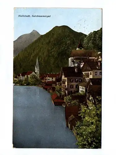 Ak Hallstadt Salzkammergut Österreich