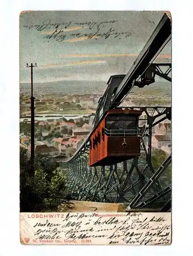 Ak Loschwitz Bergschwebebahn DR 1913 Dresden