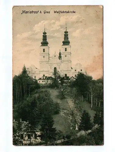 Ak Mariatrost bei Graz Wallfahrtskirche
