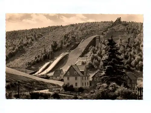 Ak Lauscha Thüringen DDR 1963 Drei Schanzen Anlage