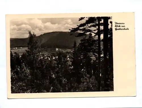 Ak Ilmenau Blick zur Goetheschule DDR 1956