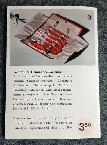 Alter Prospekt Robert Frohn Sohn AG Remscheid Werbeblatt Pflegeprodukte
