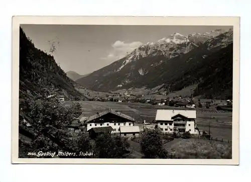 Ak Gasthof Milders Stubaital Österreich 1938 DR