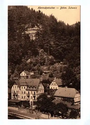 Ak Herrnskretschen Böhmische Schweiz 1928 Hřensko