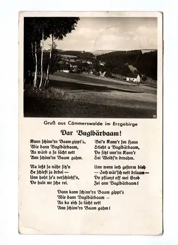 Ak Gruß aus Cämmerswalde im Erzgebirge 1939