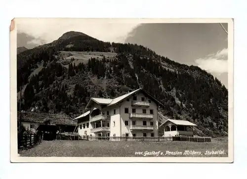 Ak Gasthof von Pension Milders Stubaital 1938