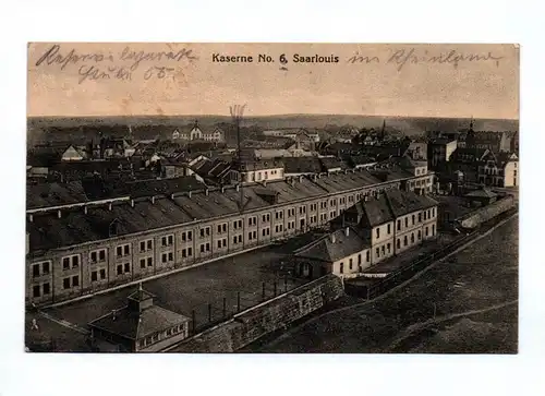 Ak Kaserne Nummer 6 Saarlouis 1917