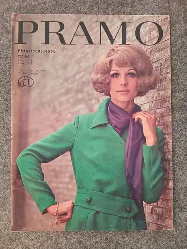PRAMO Praktische Mode Zeitschrift mit Schnittmuster DDR Dezember 1969